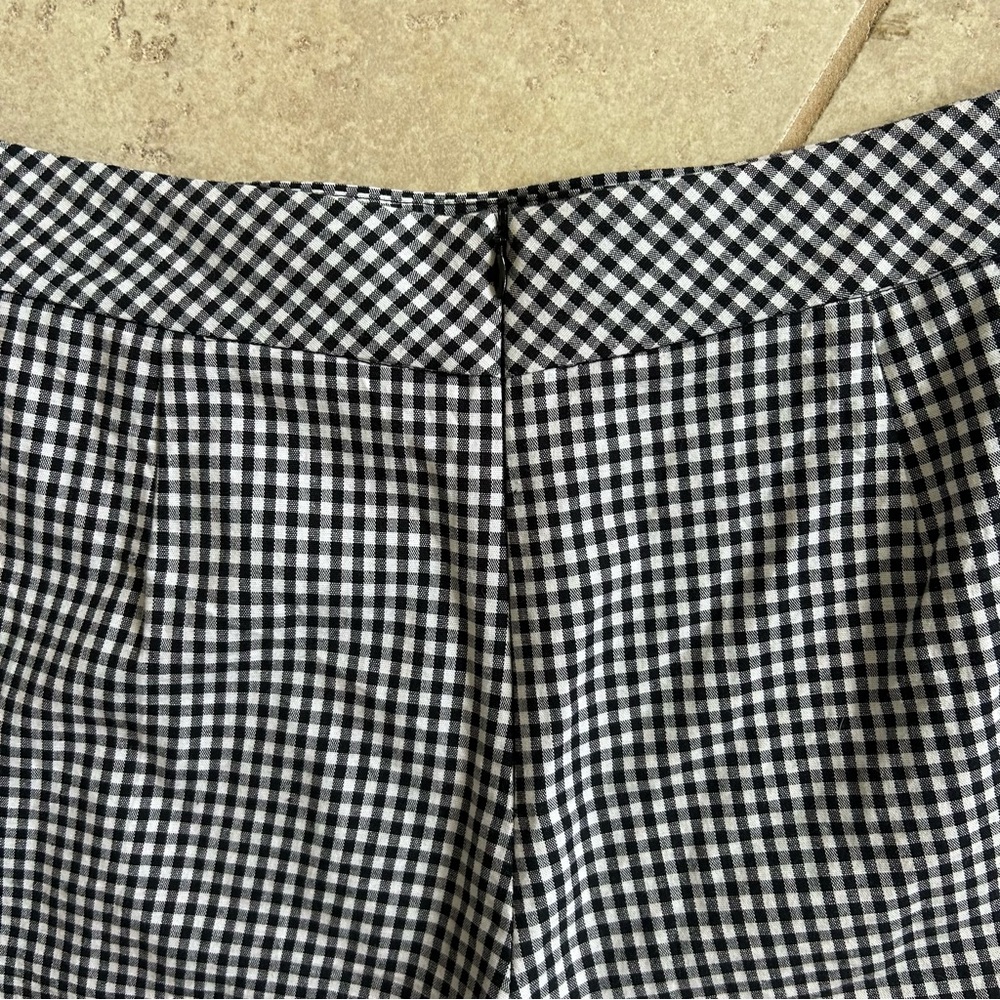 AQUA Black Gingham Check Mini Skort Skirt Coquette Twee Preppy Schoolgirl Size M - Picture 6 of 8
